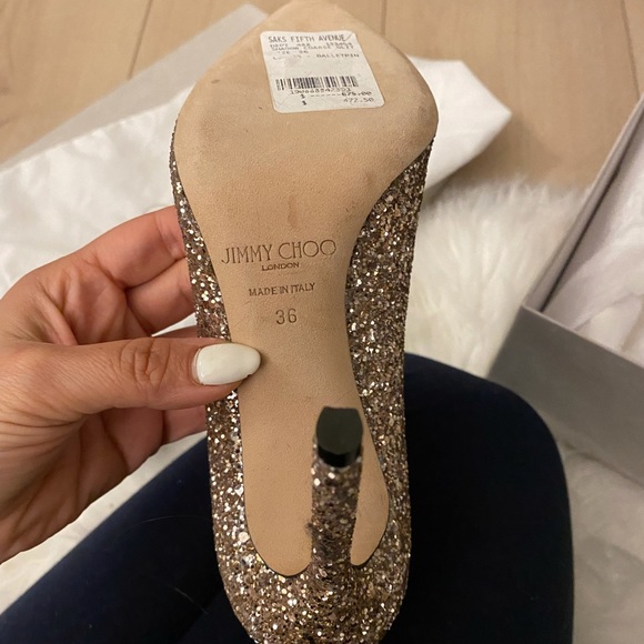 GLITTER JIMMY CHOO SHOES - Picture 3 of 5